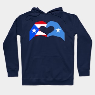 We Heart Puerto Rico & Somalia Patriot Flag Series Hoodie